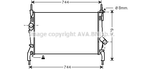 AVA QUALITY COOLING Радиатор, охлаждение двигателя FD2404